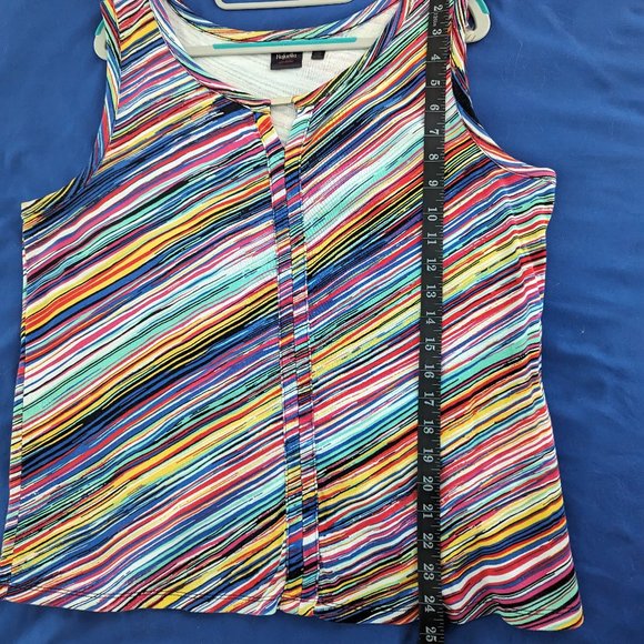 Rafaella Studio Multi-colored sleeveless top size XL - Picture 9 of 9